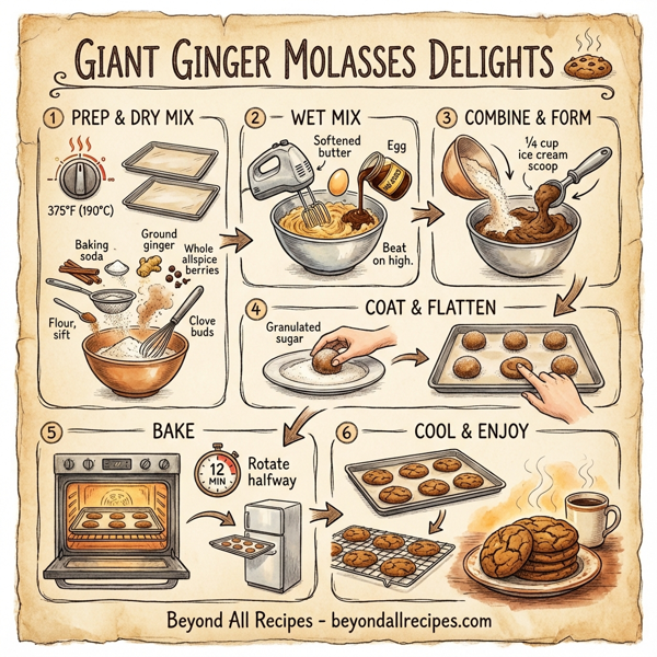 Giant Ginger Molasses Delights instructions