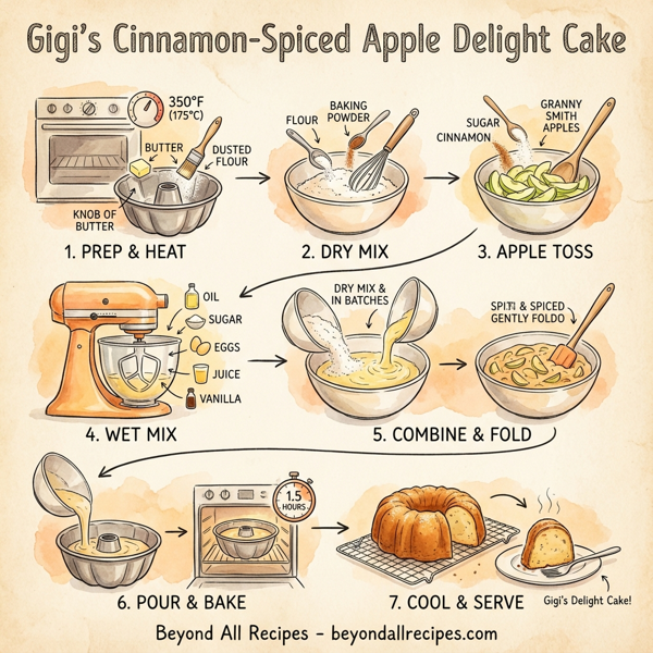 Gigi's Cinnamon-Spiced Apple Delight Cake instructions