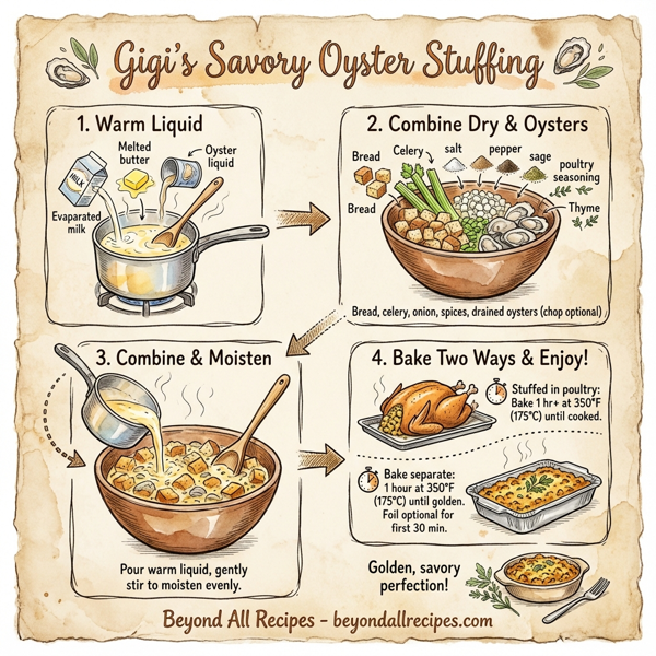 Gigi's Savory Oyster Stuffing instructions