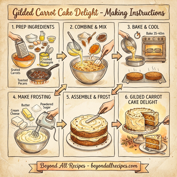 Gilded Carrot Cake Delight instructions
