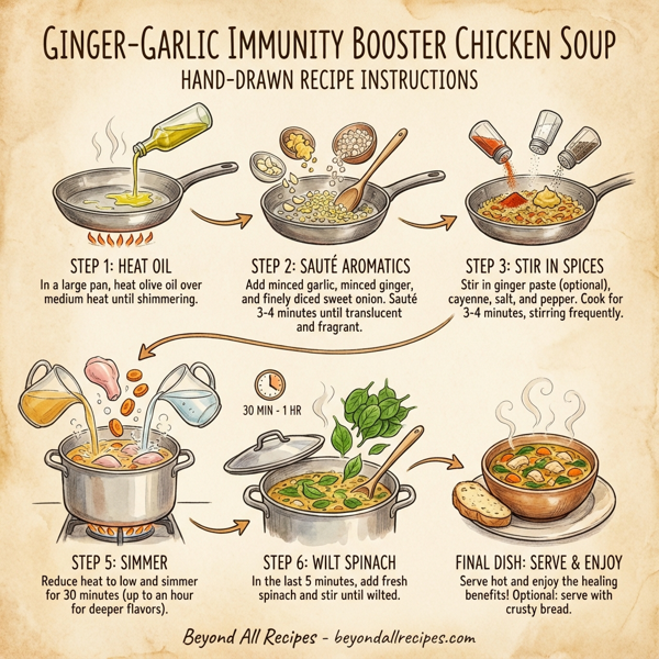 Ginger-Garlic Immunity Booster Chicken Soup instructions