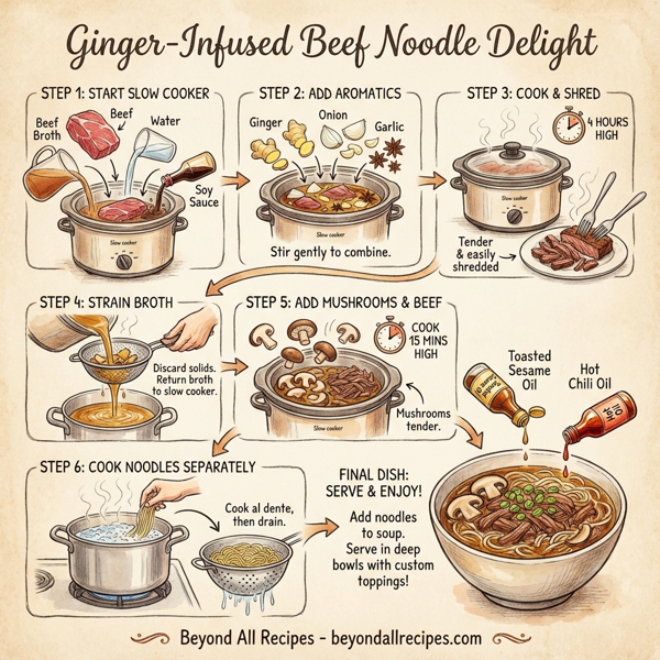 Ginger-Infused Beef Noodle Delight instructions
