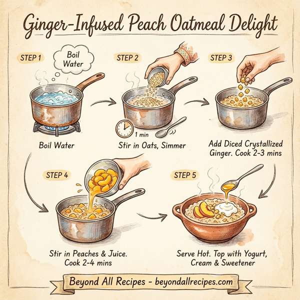 Ginger-Infused Peach Oatmeal Delight instructions