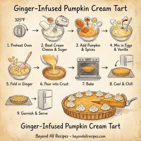 Ginger-Infused Pumpkin Cream Tart instructions