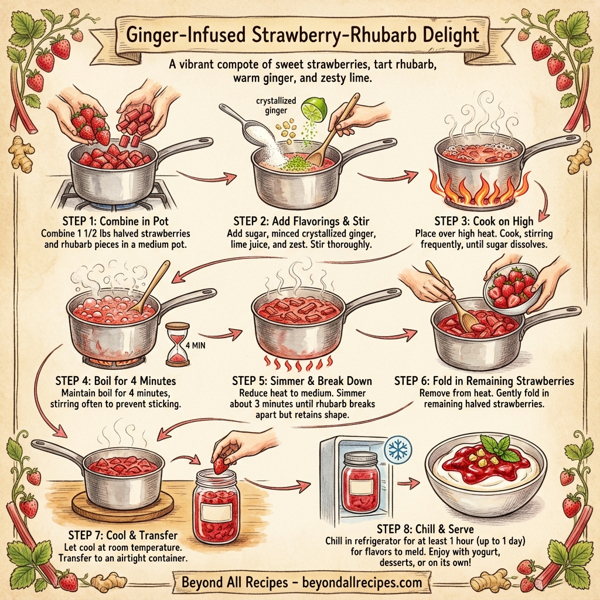 Ginger-Infused Strawberry-Rhubarb Delight instructions