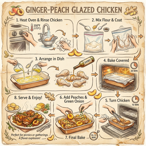 Ginger-Peach Glazed Chicken instructions