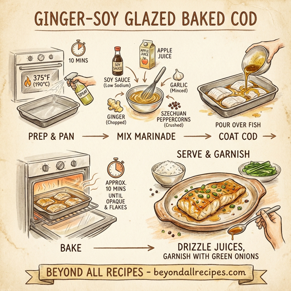 Ginger-Soy Glazed Baked Cod instructions