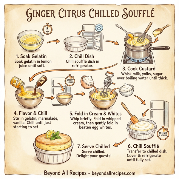 Ginger Citrus Chilled Soufflé instructions