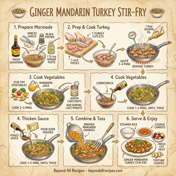 Ginger Mandarin Turkey Stir-Fry instructions