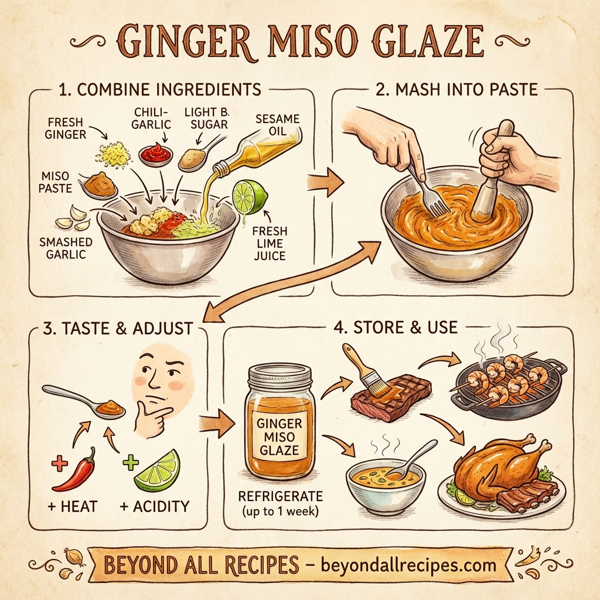 Ginger Miso Glaze instructions