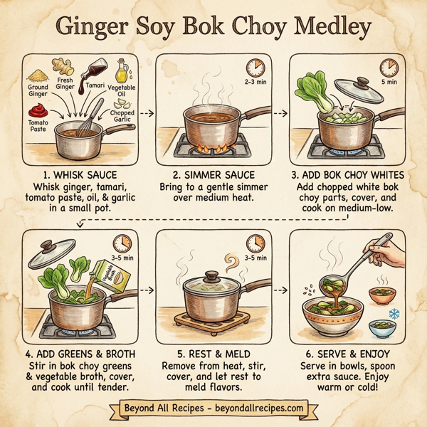 Ginger Soy Bok Choy Medley instructions