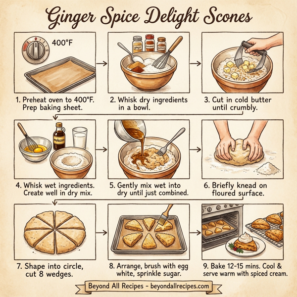 Ginger Spice Delight Scones instructions