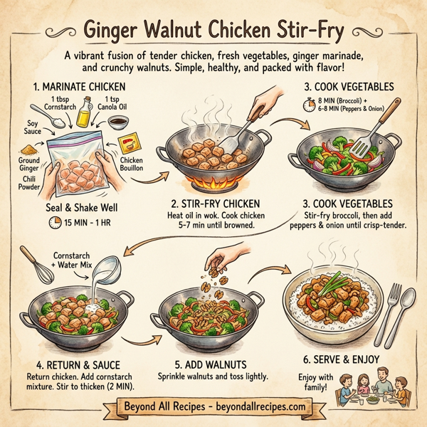 Ginger Walnut Chicken Stir-Fry instructions