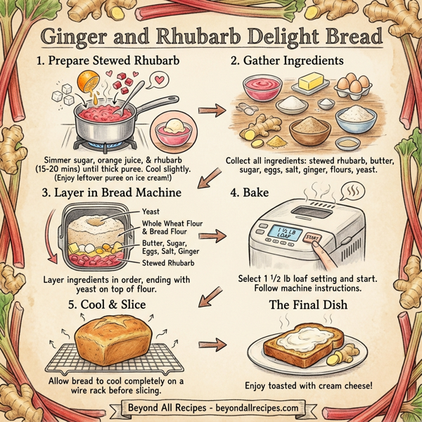 Ginger and Rhubarb Delight Bread instructions