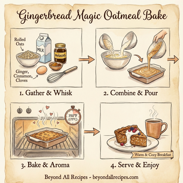 Gingerbread Magic Oatmeal Bake instructions