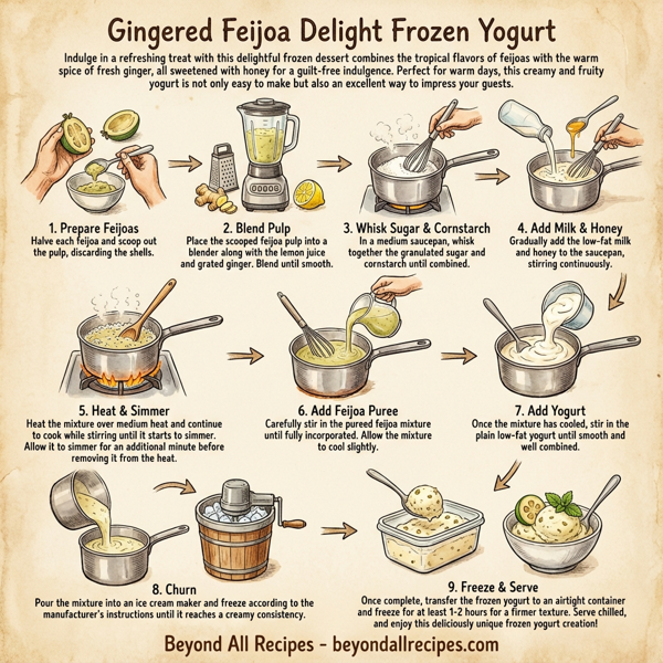 Gingered Feijoa Delight Frozen Yogurt instructions