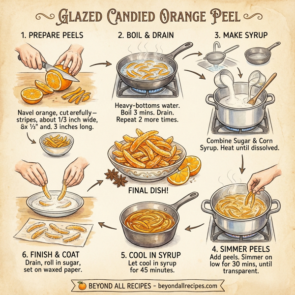 Glazed Candied Orange Peel instructions