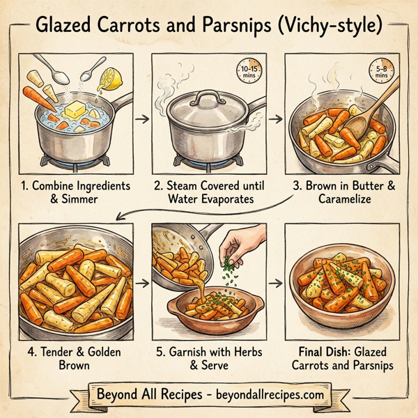 Glazed Carrots and Parsnips instructions