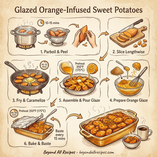 Glazed Orange-Infused Sweet Potatoes instructions