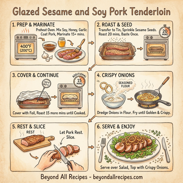 Glazed Sesame and Soy Pork Tenderloin instructions