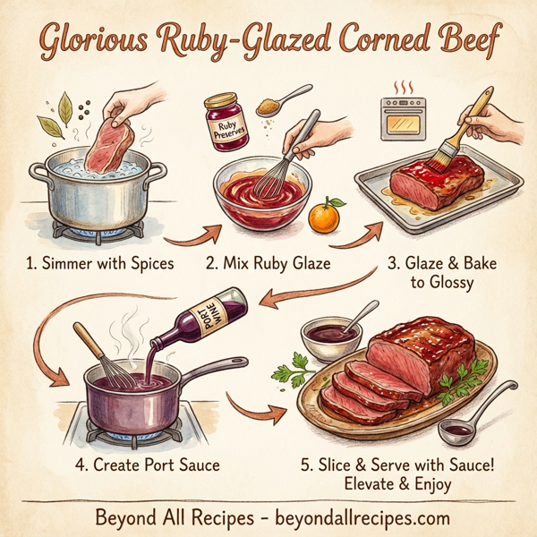 Glorious Ruby-Glazed Corned Beef instructions