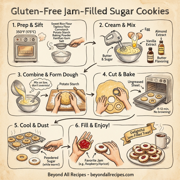 Gluten-Free Jam-Filled Sugar Cookies instructions