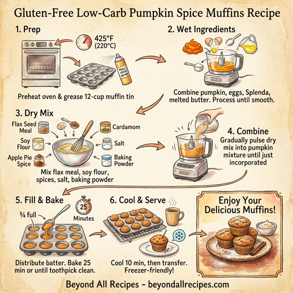 Gluten-Free Low-Carb Pumpkin Spice Muffins instructions