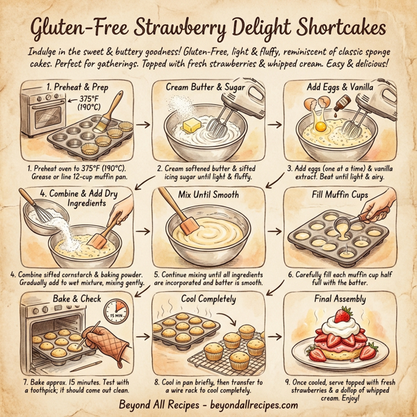 Gluten-Free Strawberry Delight Shortcakes instructions