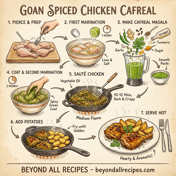 Goan Spiced Chicken Cafreal instructions