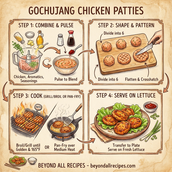 Gochujang Chicken Patties instructions