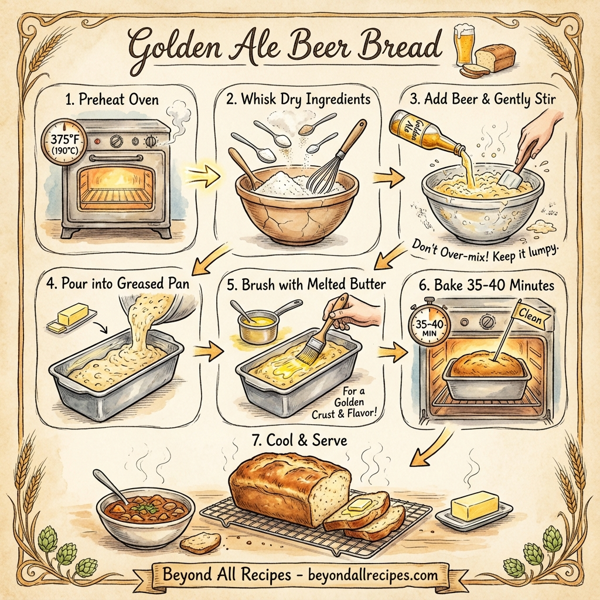 Golden Ale Beer Bread instructions