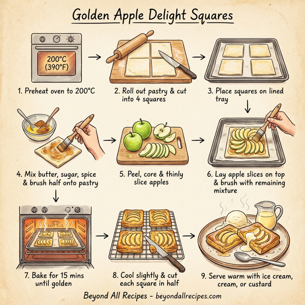 Golden Apple Delight Squares instructions