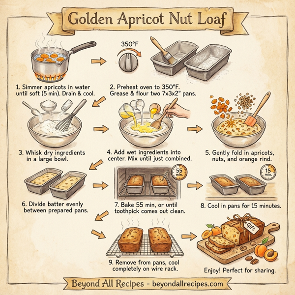 Golden Apricot Nut Loaf instructions