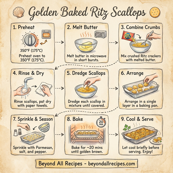 Golden Baked Ritz Scallops instructions