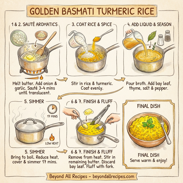 Golden Basmati Turmeric Rice instructions