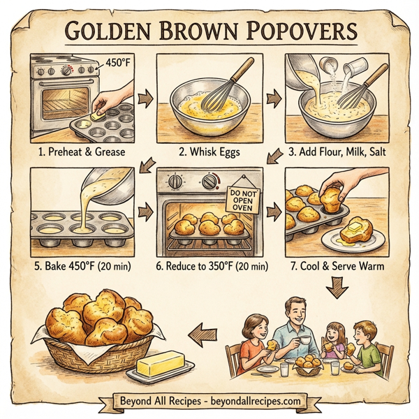 Golden Brown Popovers instructions