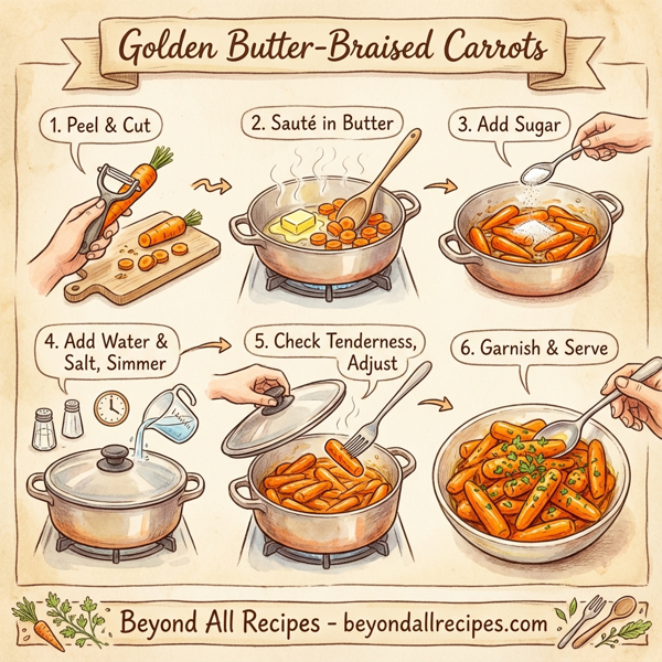 Golden Butter-Braised Carrots instructions