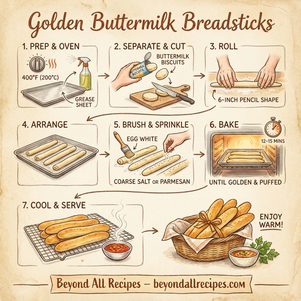 Golden Buttermilk Breadsticks instructions