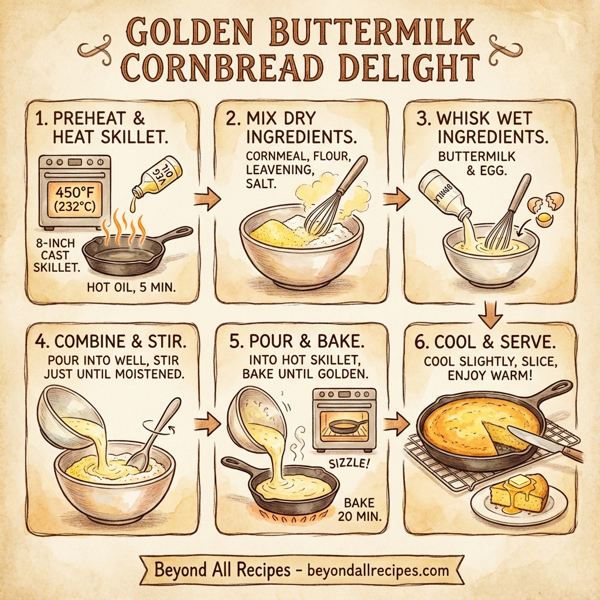 Golden Buttermilk Cornbread Delight instructions