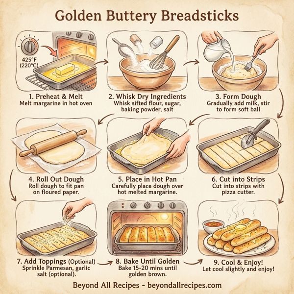 Golden Buttery Breadsticks instructions