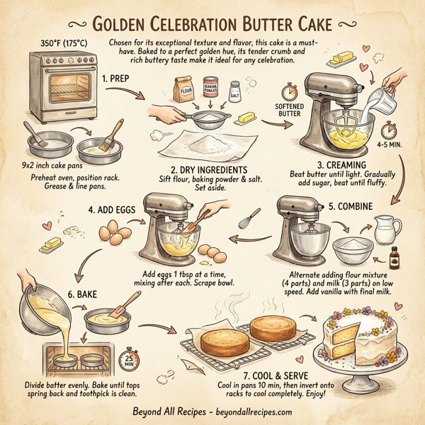 Golden Celebration Butter Cake instructions