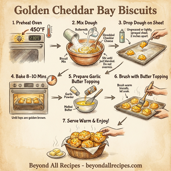 Golden Cheddar Bay Biscuits instructions