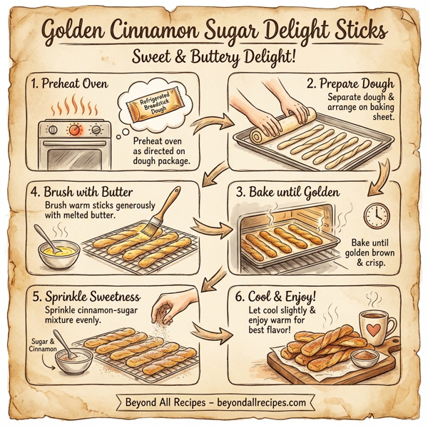 Golden Cinnamon Sugar Delight Sticks instructions