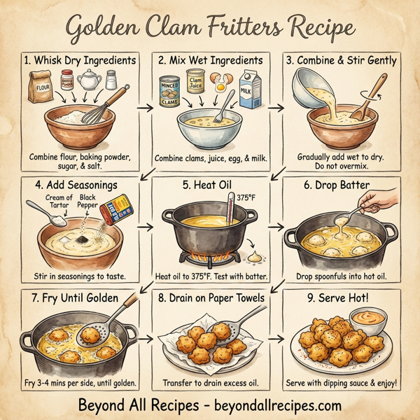 Golden Clam Fritters instructions
