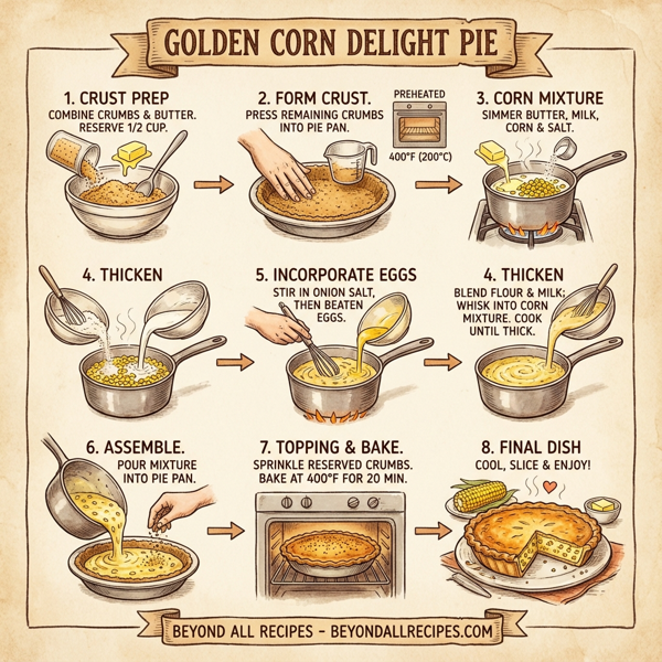 Golden Corn Delight Pie instructions