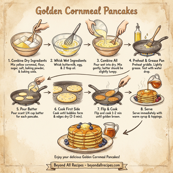 Golden Cornmeal Pancakes instructions