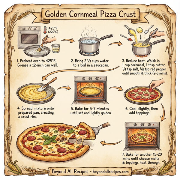 Golden Cornmeal Pizza Crust instructions
