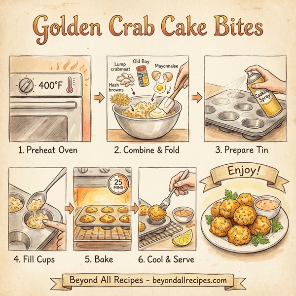 Golden Crab Cake Bites instructions