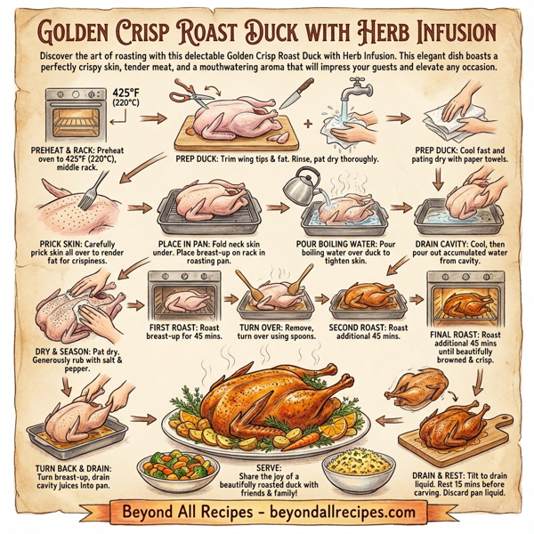 Golden Crisp Roast Duck with Herb Infusion instructions