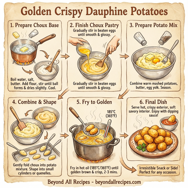 Golden Crispy Dauphine Potatoes instructions
